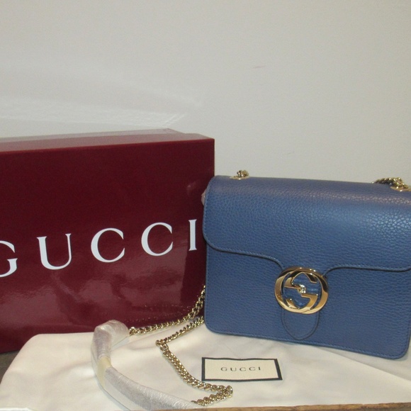 NWT $2190 GUCCI GG Dollar Small Shoulder BAG Caspian W Box Dust bag Cards - Picture 6 of 6
